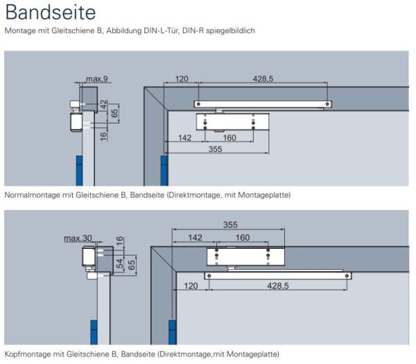 ECO Gleitschienenschließer TS 31 – EN 1-3